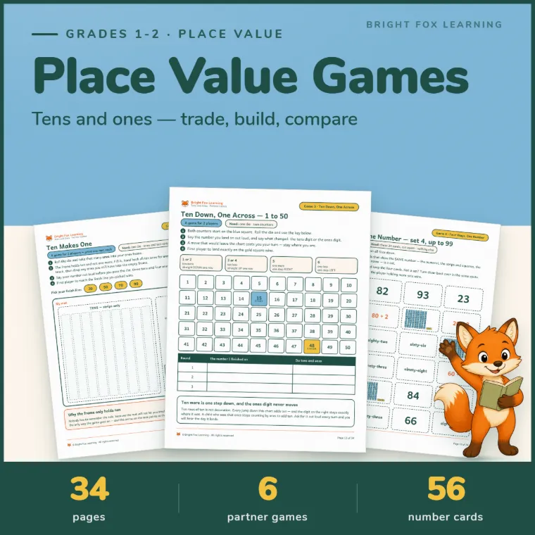 Place Value Games: Tens and Ones cover
